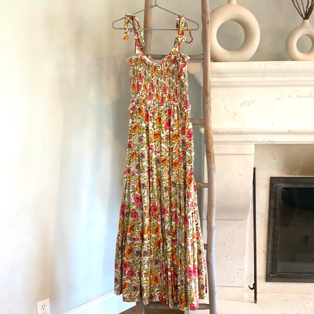 Flowing floral dress